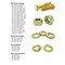 Boltsandnuts.Com Grade 8 Hex Cap Scrws, Hex Nuts, Flat & Lock Wshrs Zinc Yellow 1/4in, 5/16in 3/8in, &1/2in -1269PCS Assortment Kit #157 - alternate 3